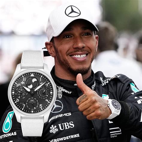 lewis hamilton big pilot watch.